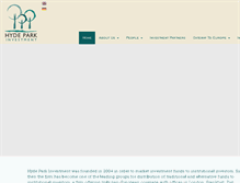 Tablet Screenshot of hydeparkinvestment.com